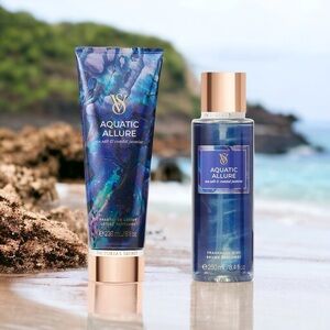 Victoria’s Secret Aquatic Allure Sea Salt & Coastal Jasmine Body Lotion Set NWT